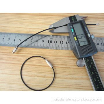 Black Color Stainless Steel Wire Keychain